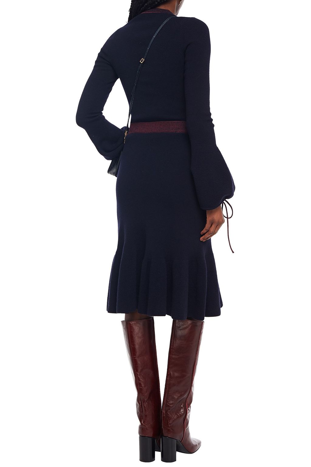 VICTORIA BECKHAM Ribbed wool-blend sweater