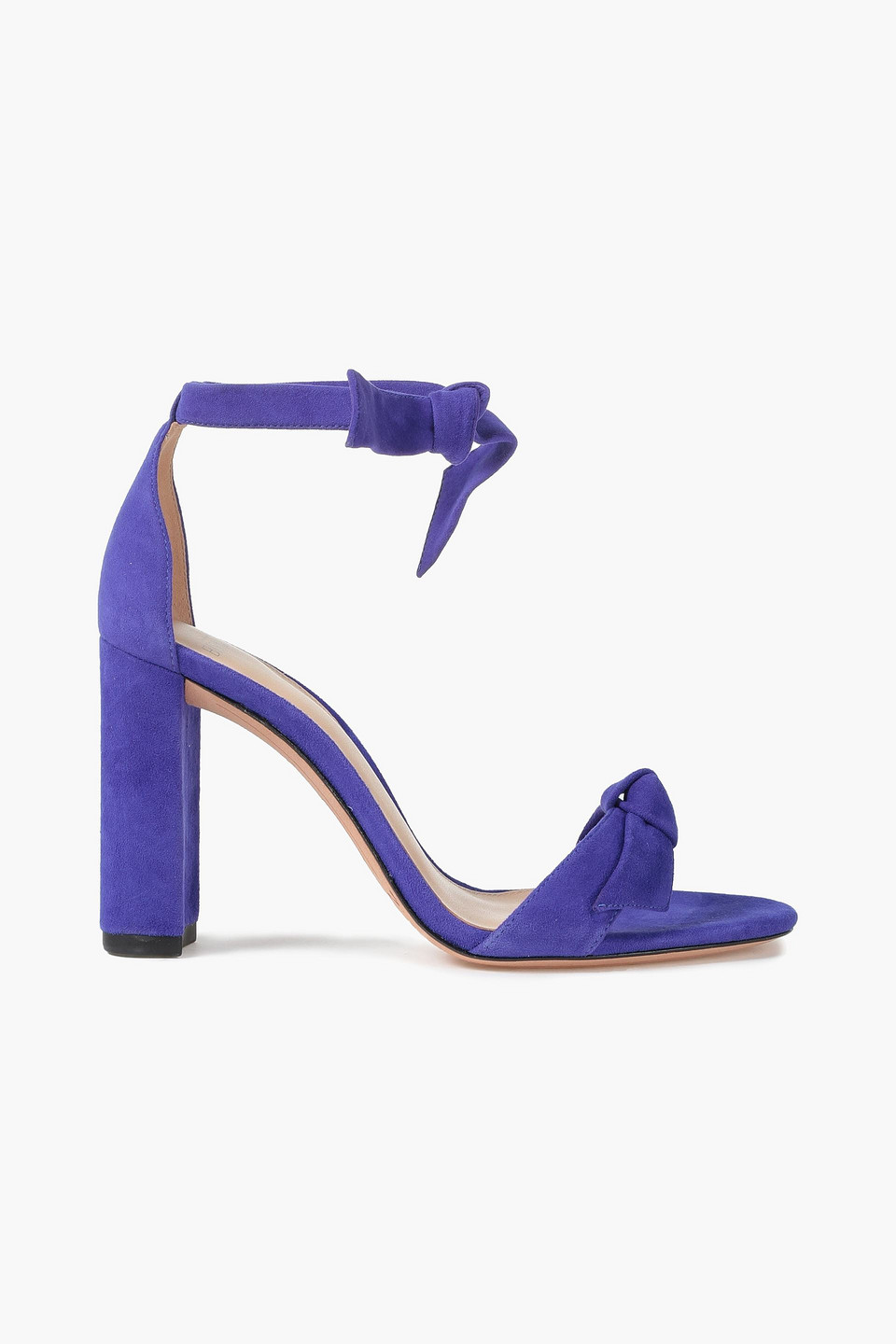 Clarita bow-detailed suede sandals