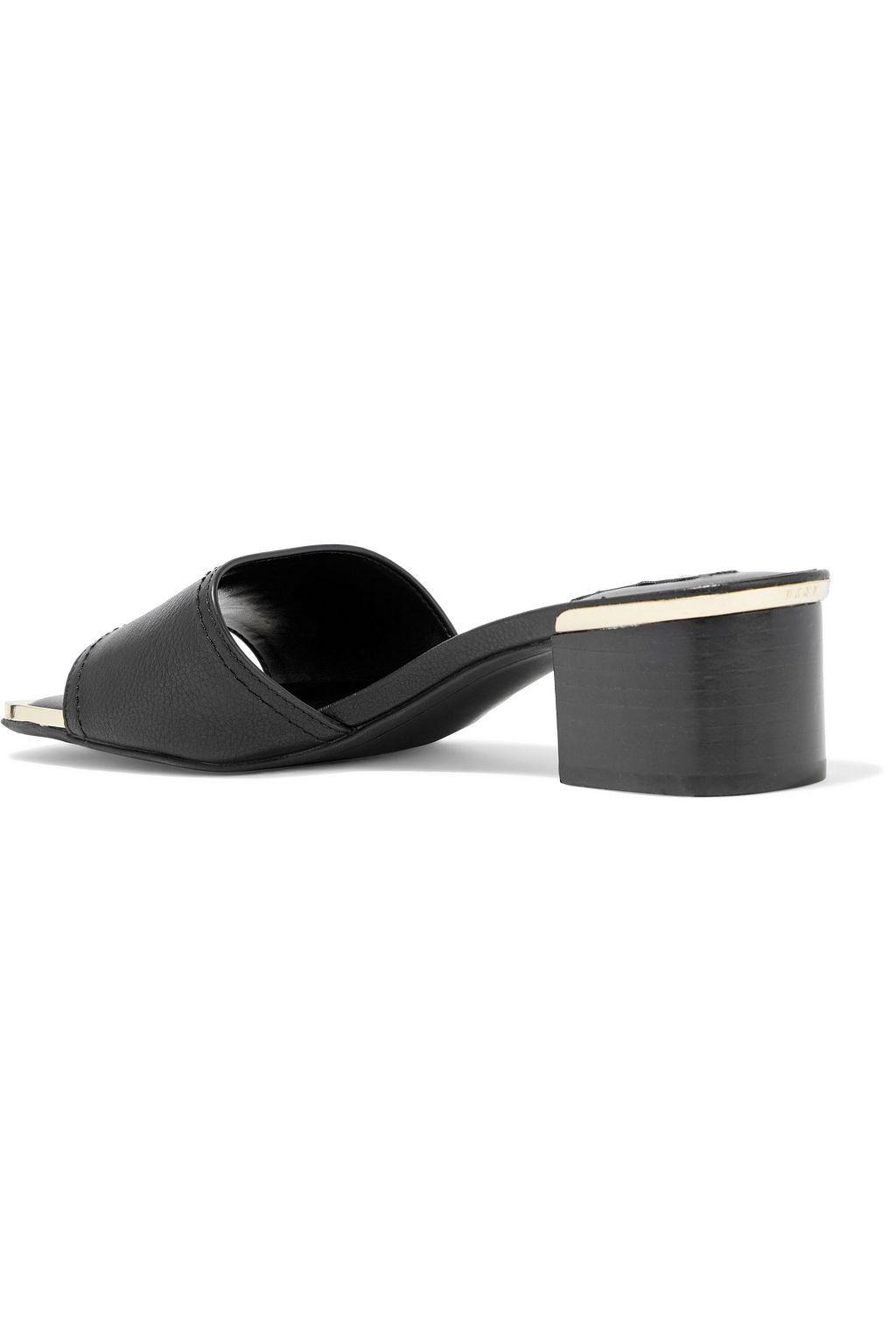 DKNY Fama logo-appliquéd faux leather mules