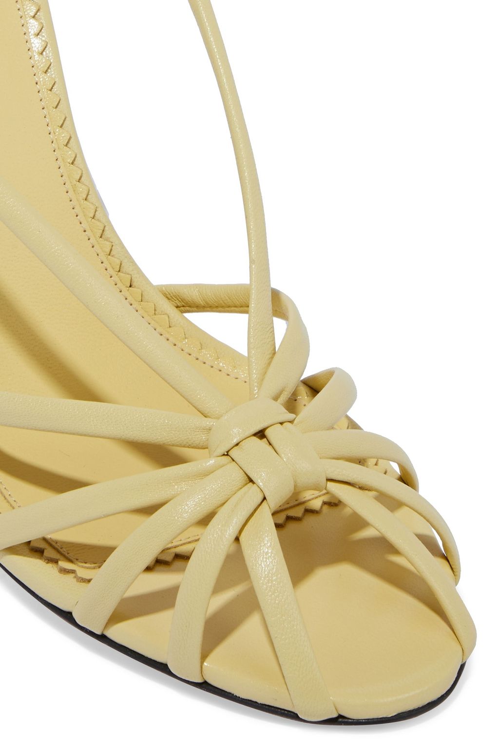 VICTORIA BECKHAM Brigitte knotted leather slingback sandals