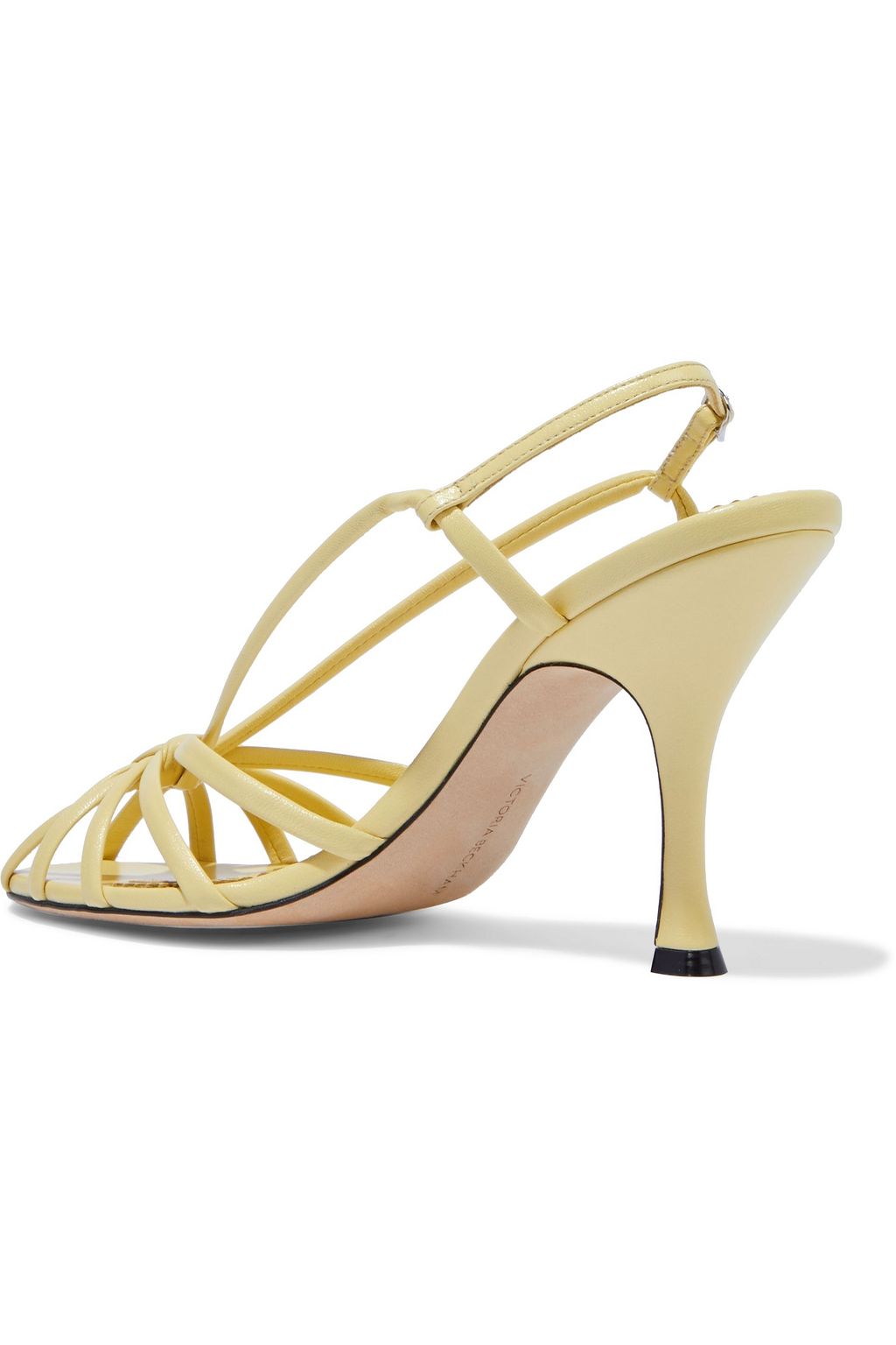 VICTORIA BECKHAM Brigitte knotted leather slingback sandals