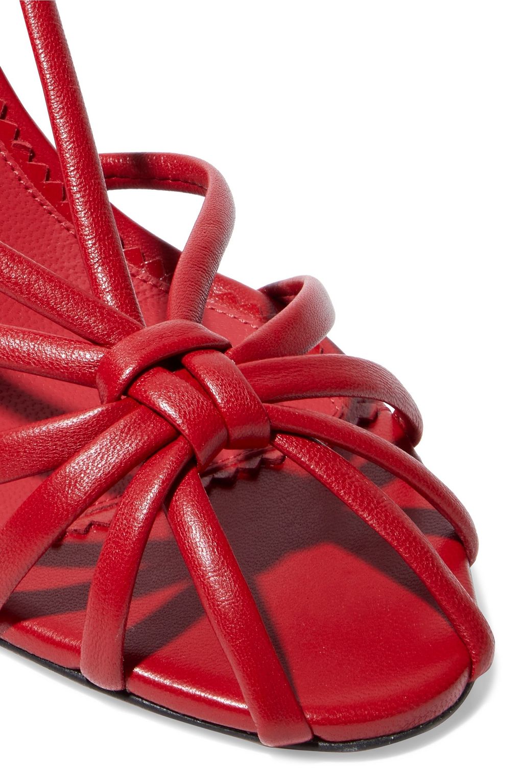 VICTORIA BECKHAM Brigitte knotted leather slingback sandals