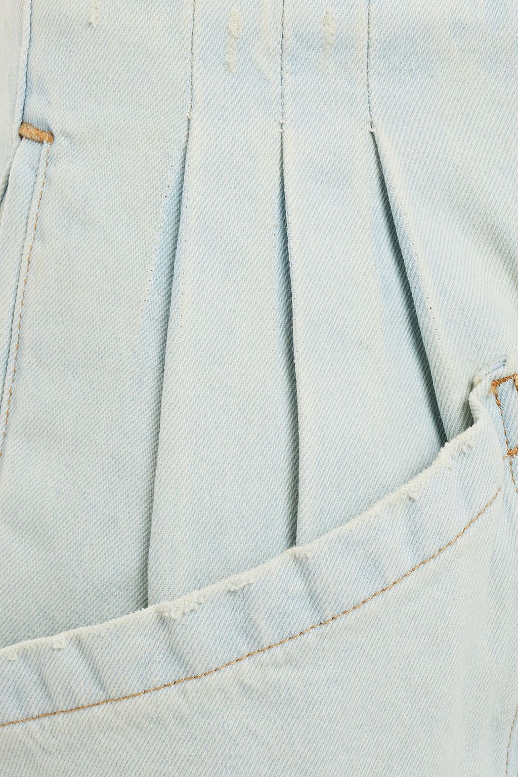 IRO Belted pleated high-rise tapered jeans
