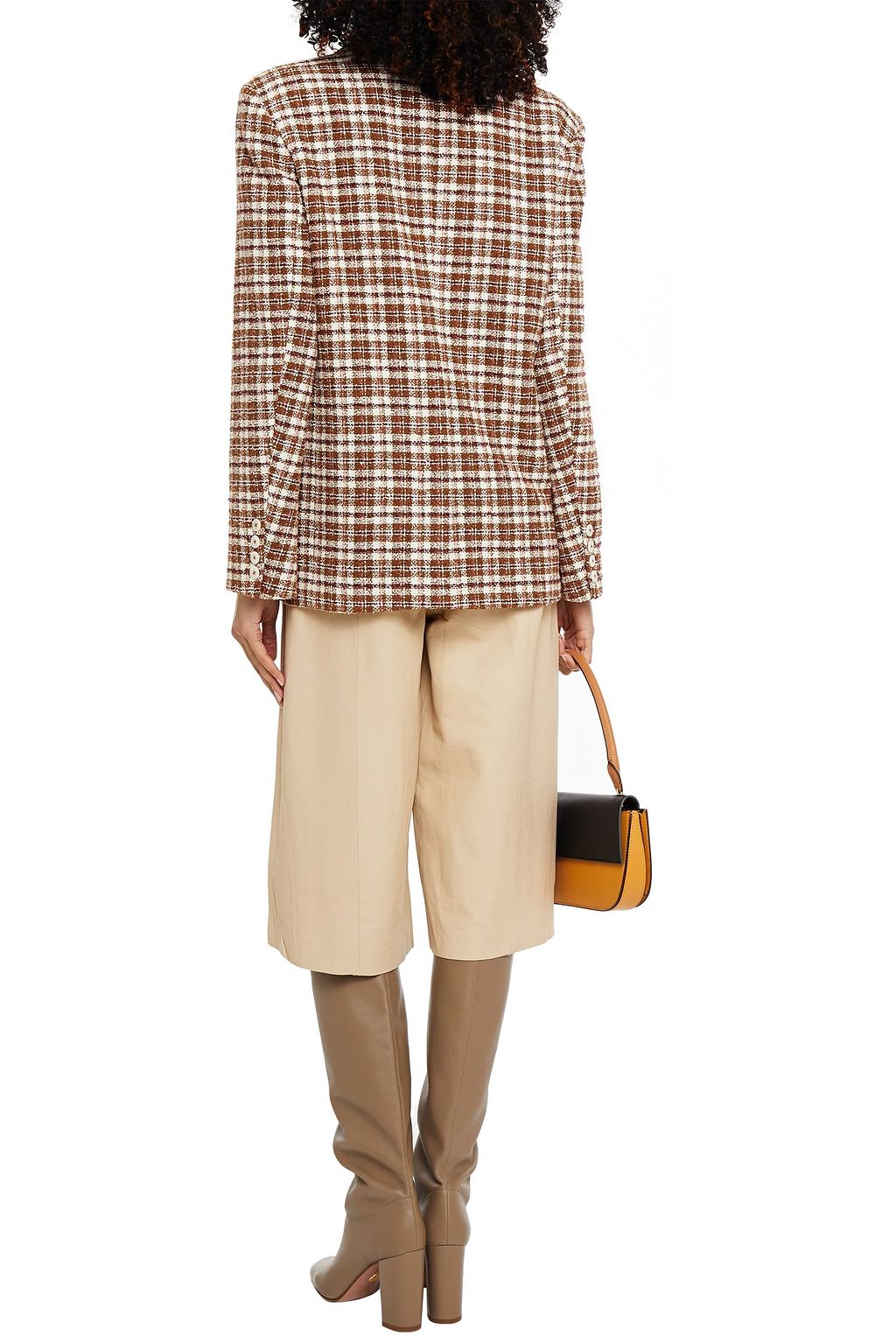 REMAIN BIRGER CHRISTENSEN Debbie double-breasted cotton-blend tweed blazer