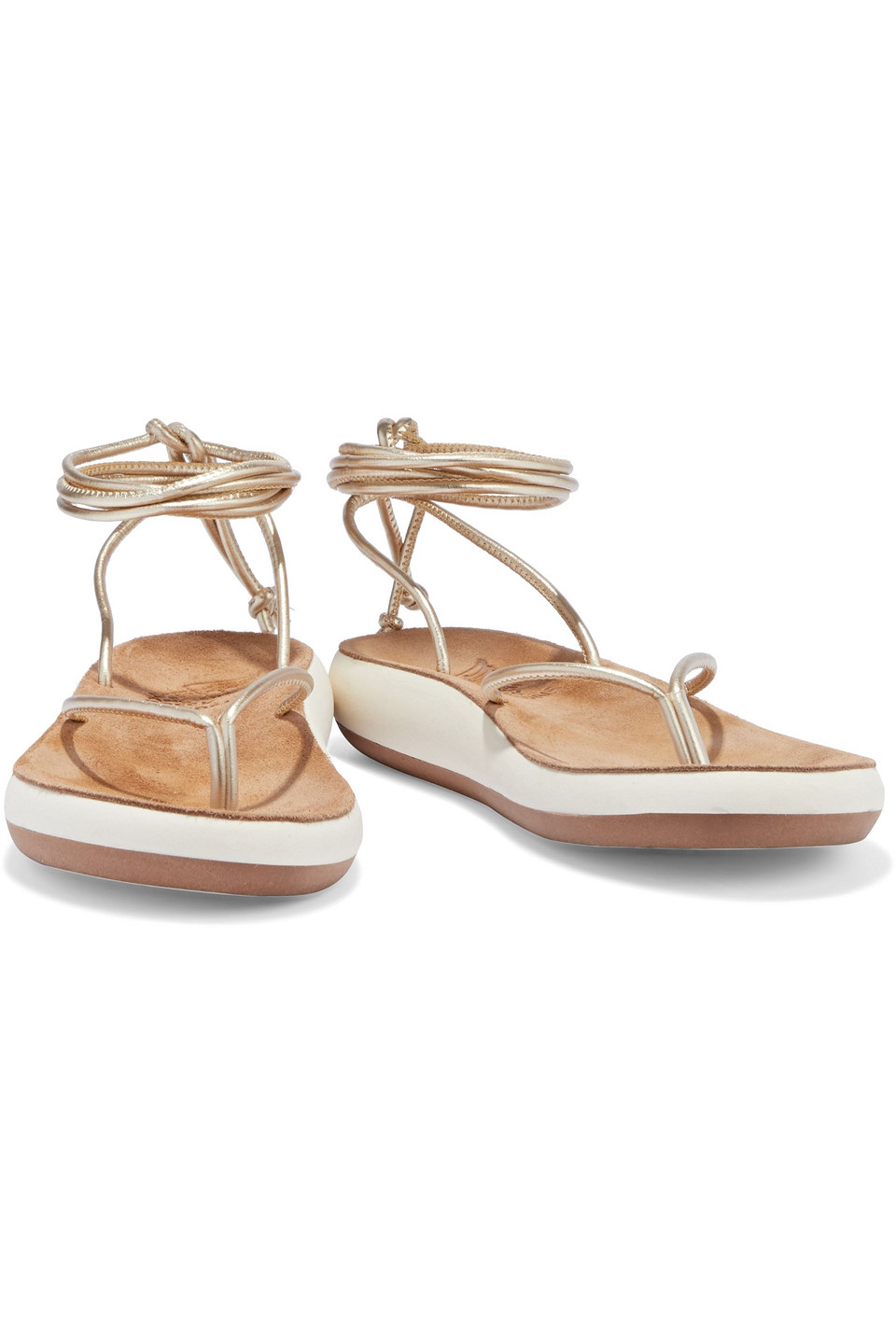 ANCIENT GREEK SANDALS PIERA METALLIC LEATHER SANDALS 3074457345625920894