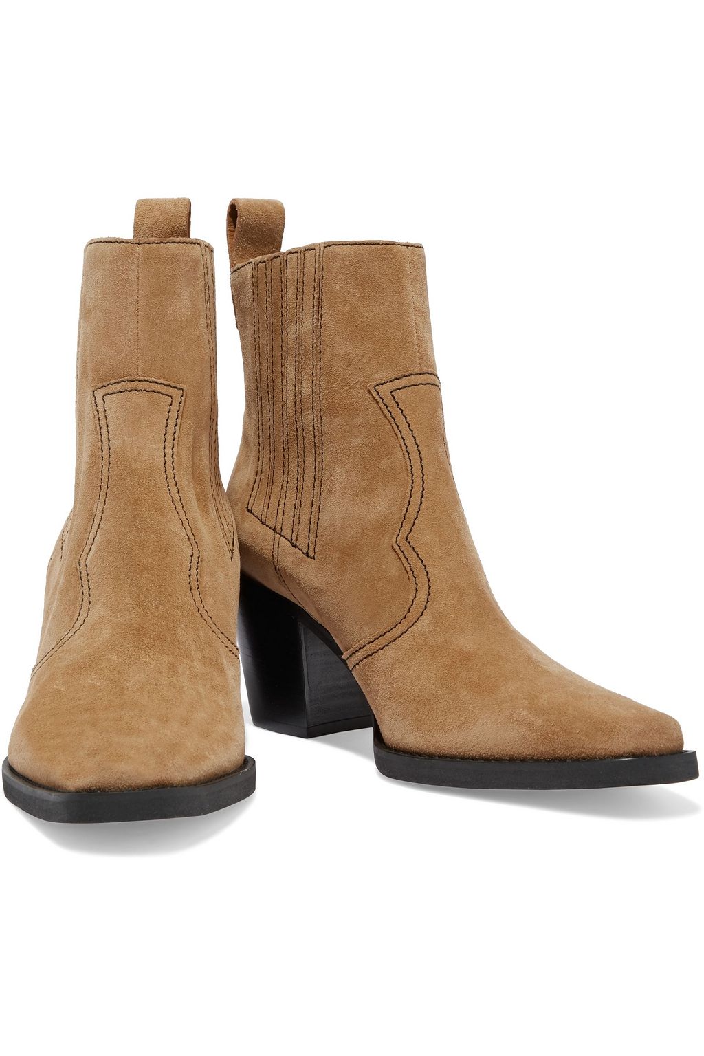 GANNI Suede ankle boots