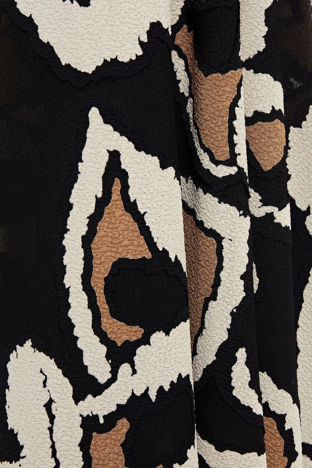 LISA MARIE FERNANDEZ Printed crepe hooded kaftan