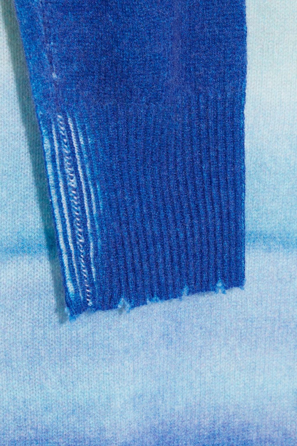 AUTUMN CASHMERE Distressed dégradé cashmere sweater