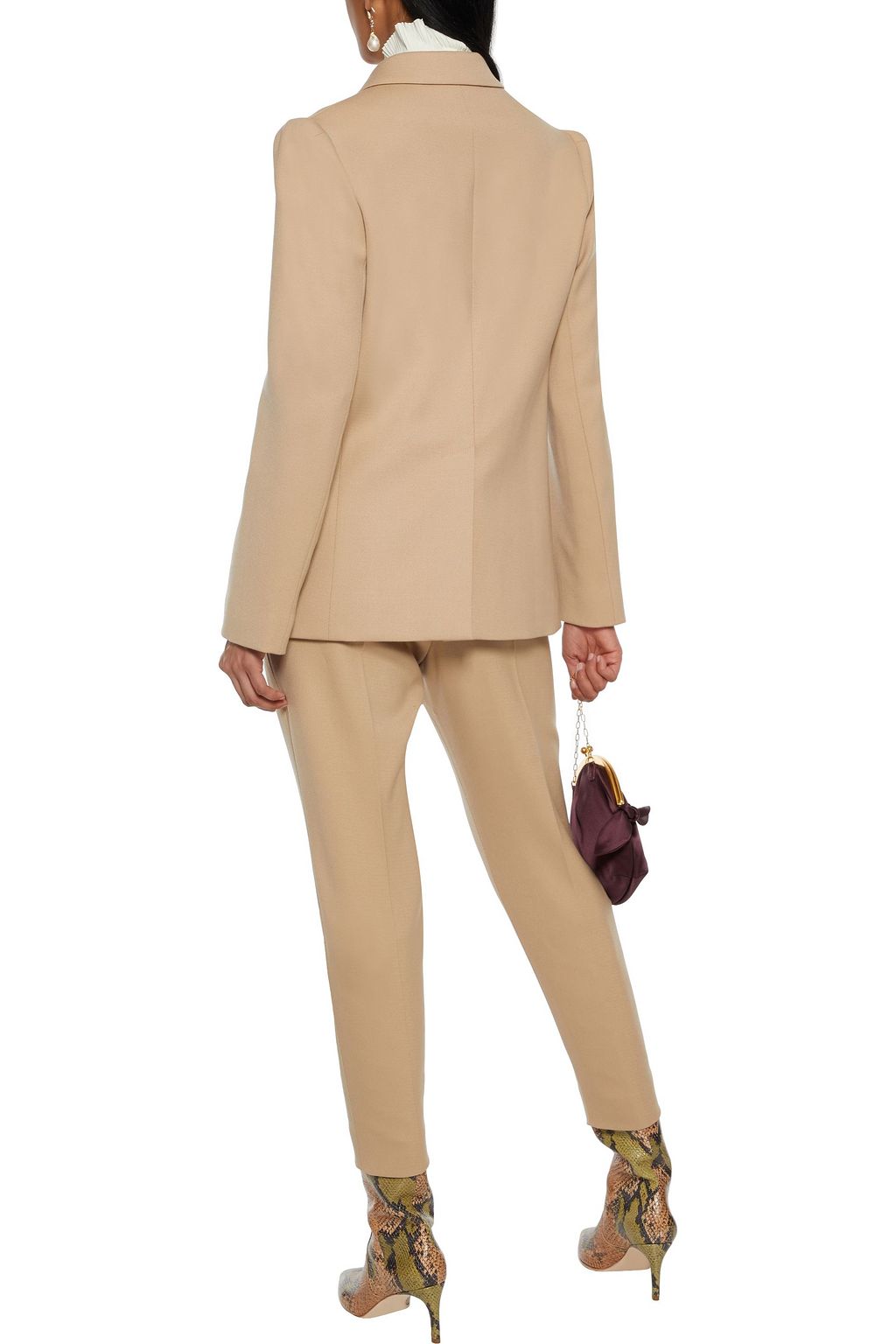 CHLOÉ Double-breasted wool-blend blazer