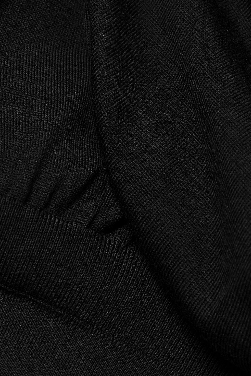 ALAÏA ウール混ジャージー ボディスーツ 透かし編みトリム