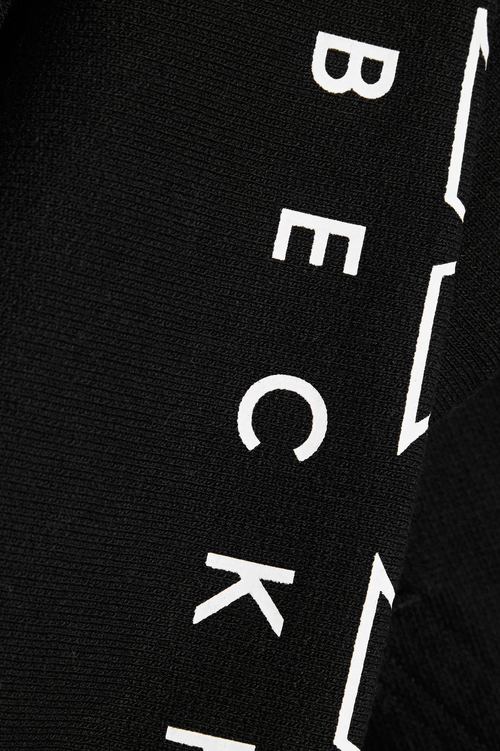 REEBOK X VICTORIA BECKHAM Printed French cotton-terry hoodie