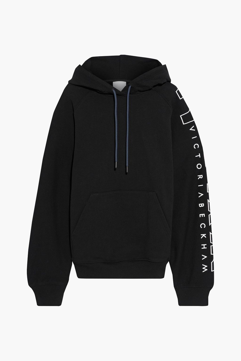 REEBOK X VICTORIA BECKHAM Printed French cotton-terry hoodie