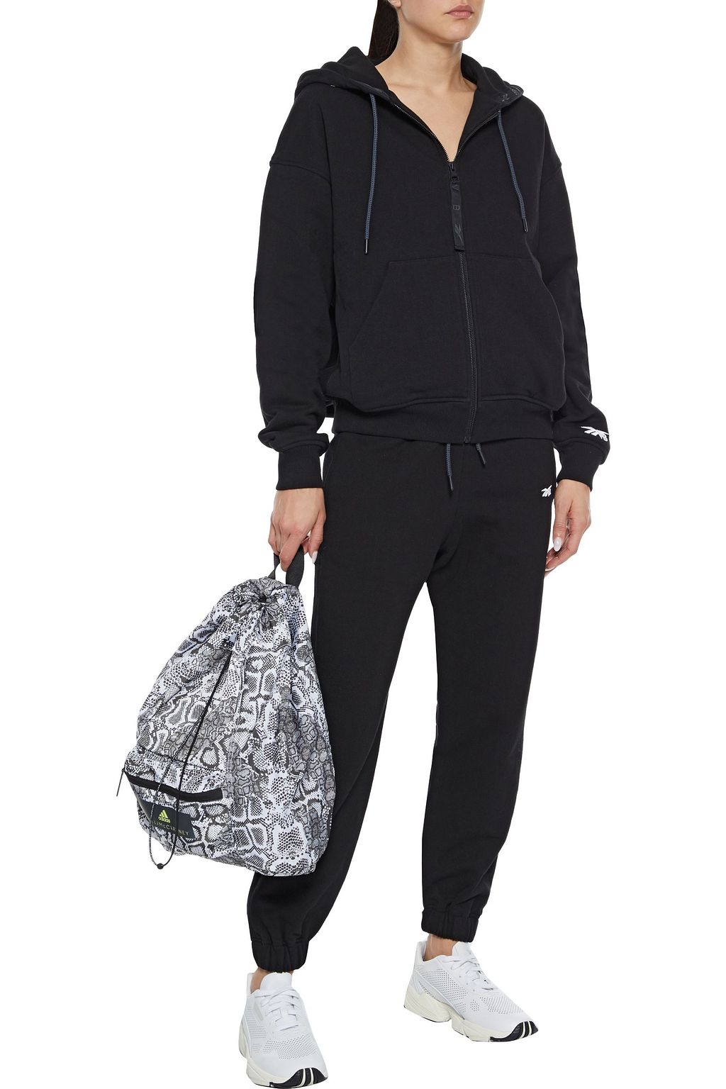 REEBOK X VICTORIA BECKHAM Oversized cotton-jersey hoodie