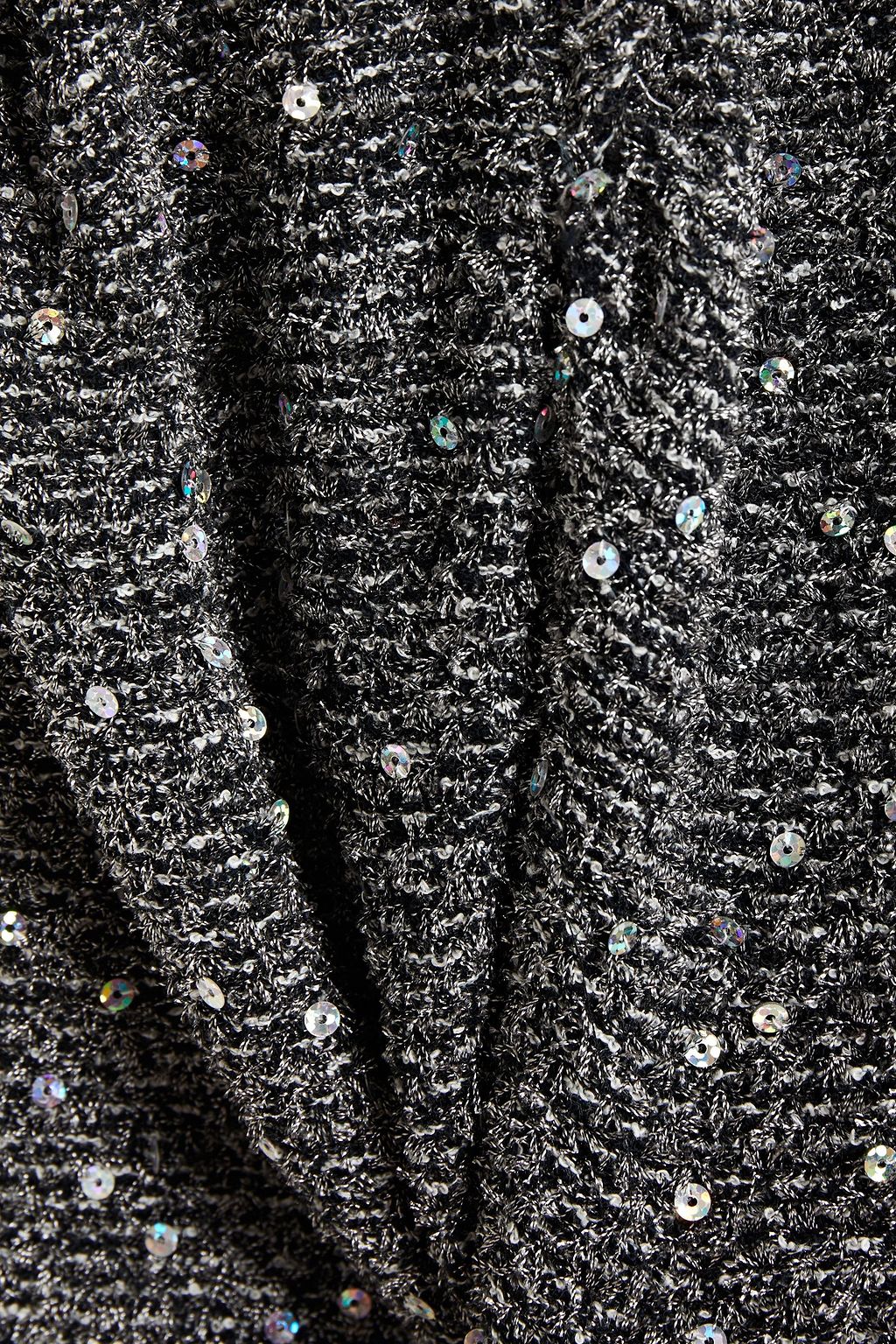 IRO Sorla cropped double-breasted sequined bouclé-tweed jacket