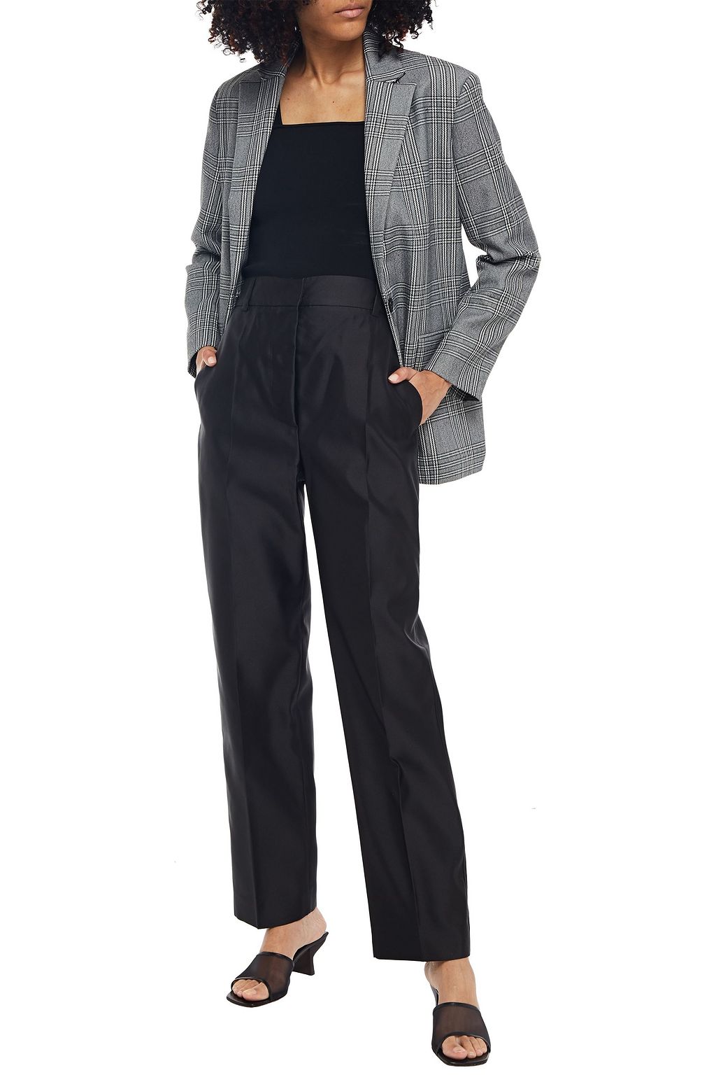 MARNI Hose mit geradem Bein aus glänzendem Twill
