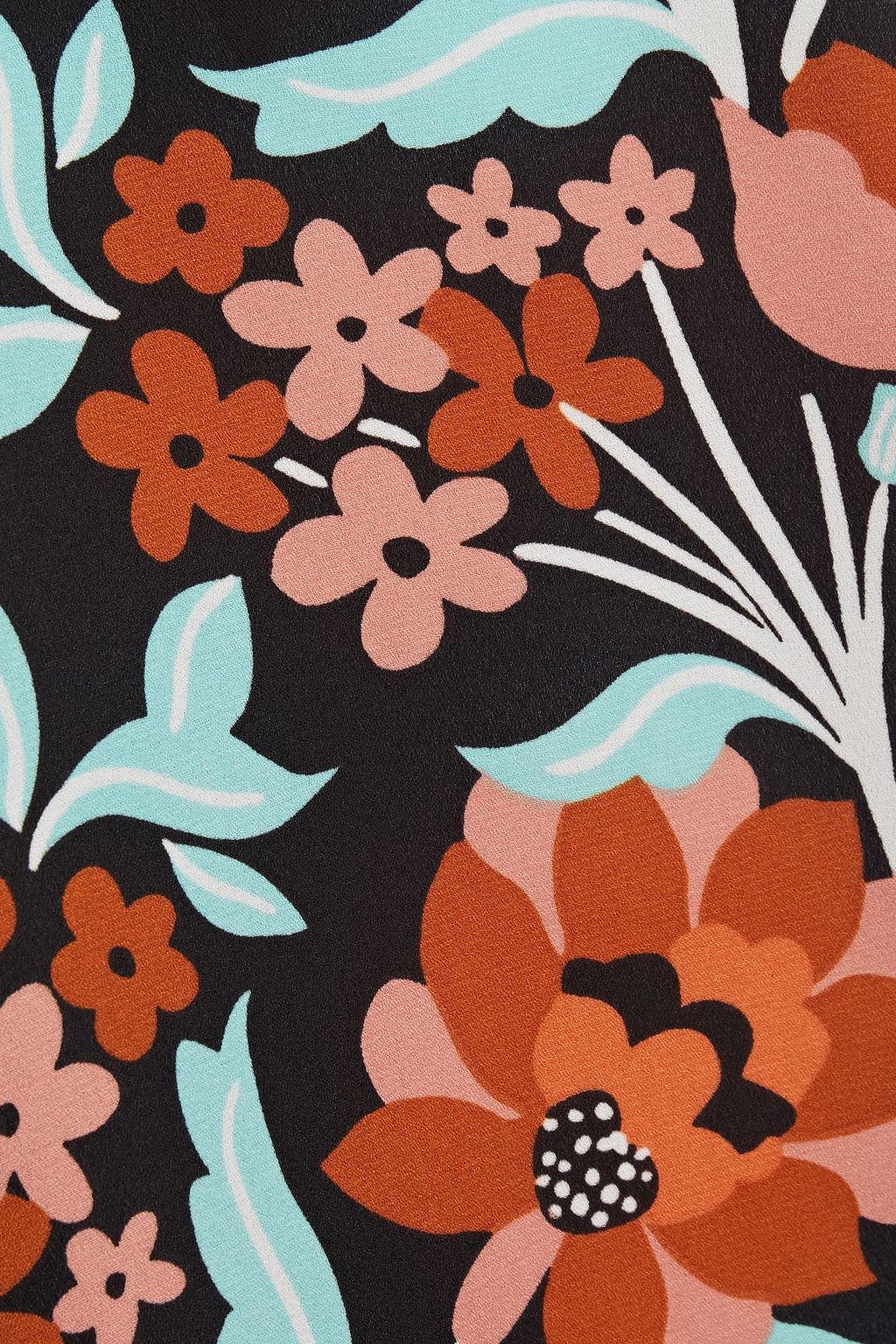DIANE VON FURSTENBERG Floral-print crepe top