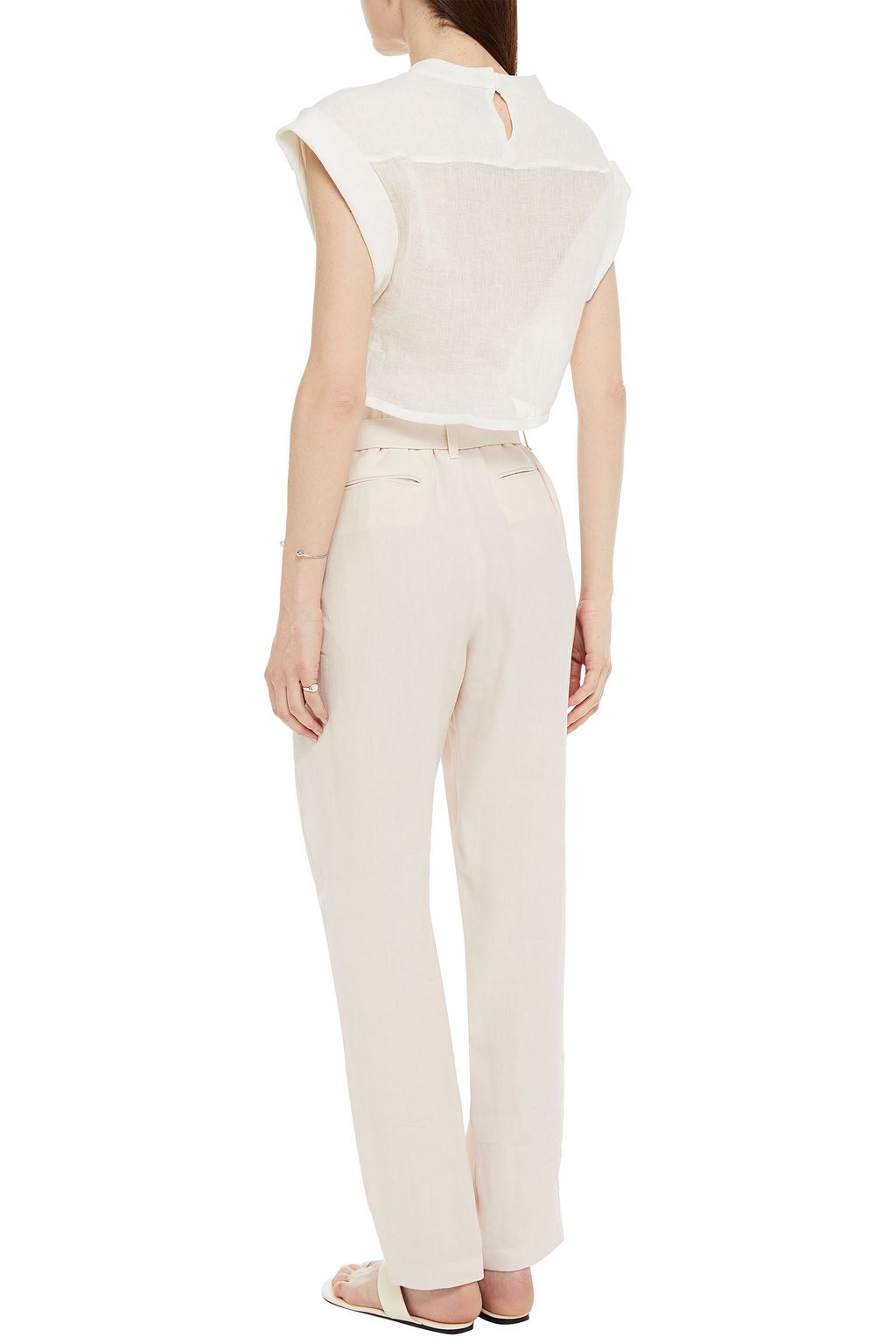 IRO Lucci belted twill tapered pants