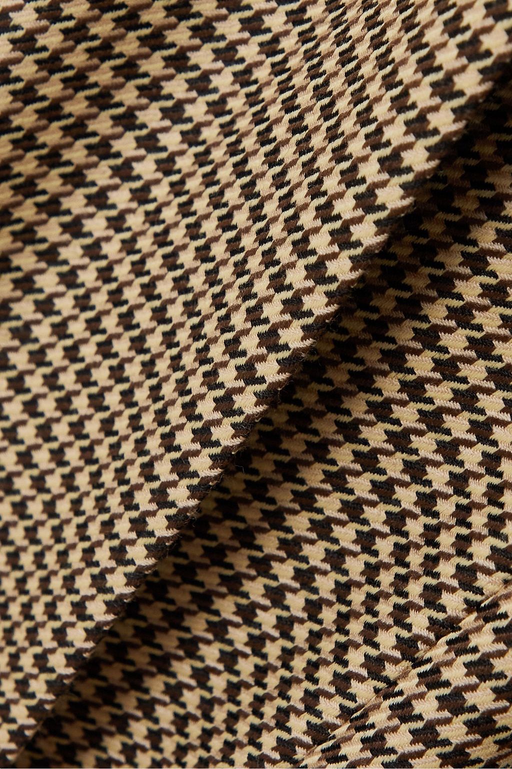 STELLA MCCARTNEY Mona houndstooth wool-tweed flared pants