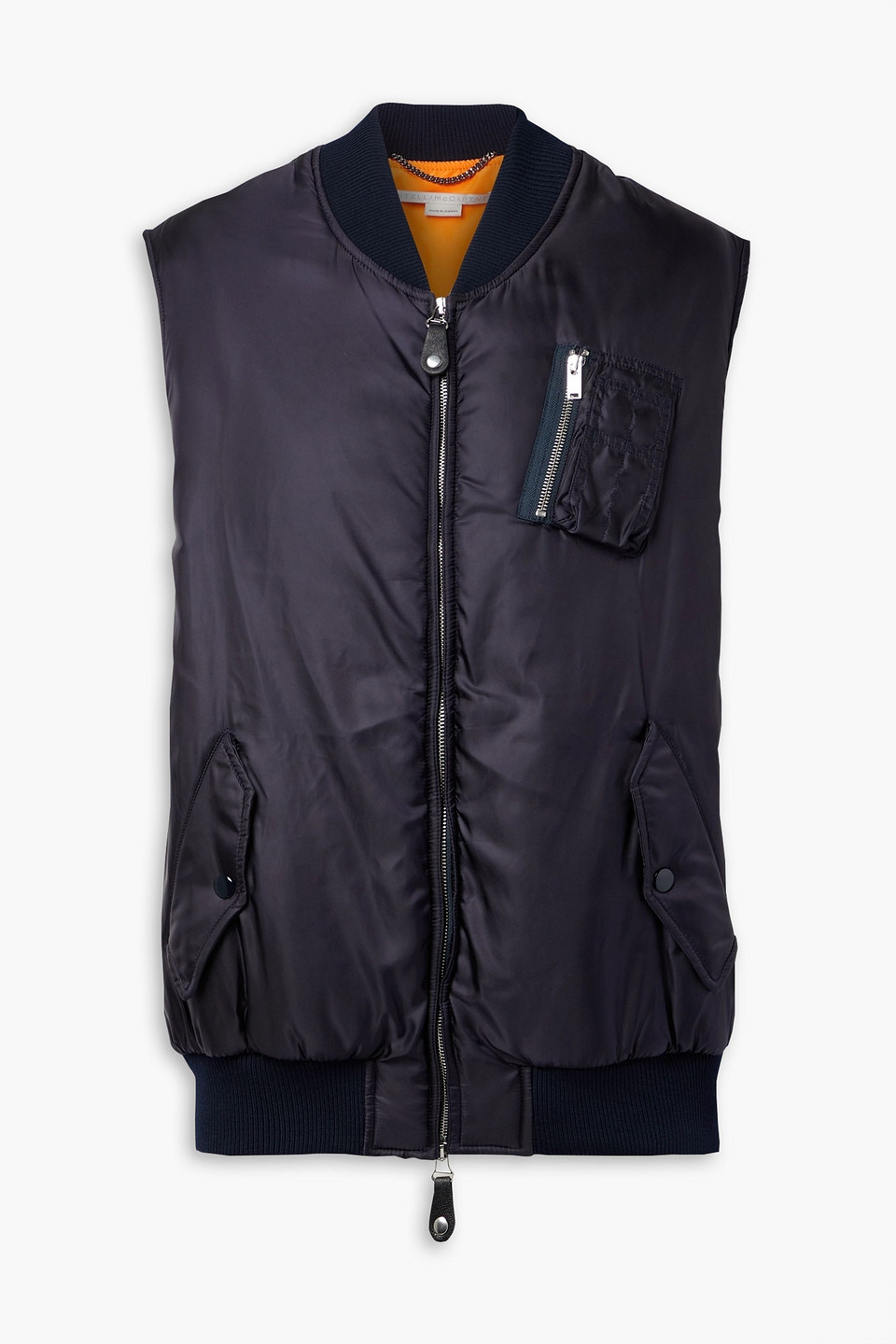 stella mccartney - madora oversized shell vest - blue - it 38