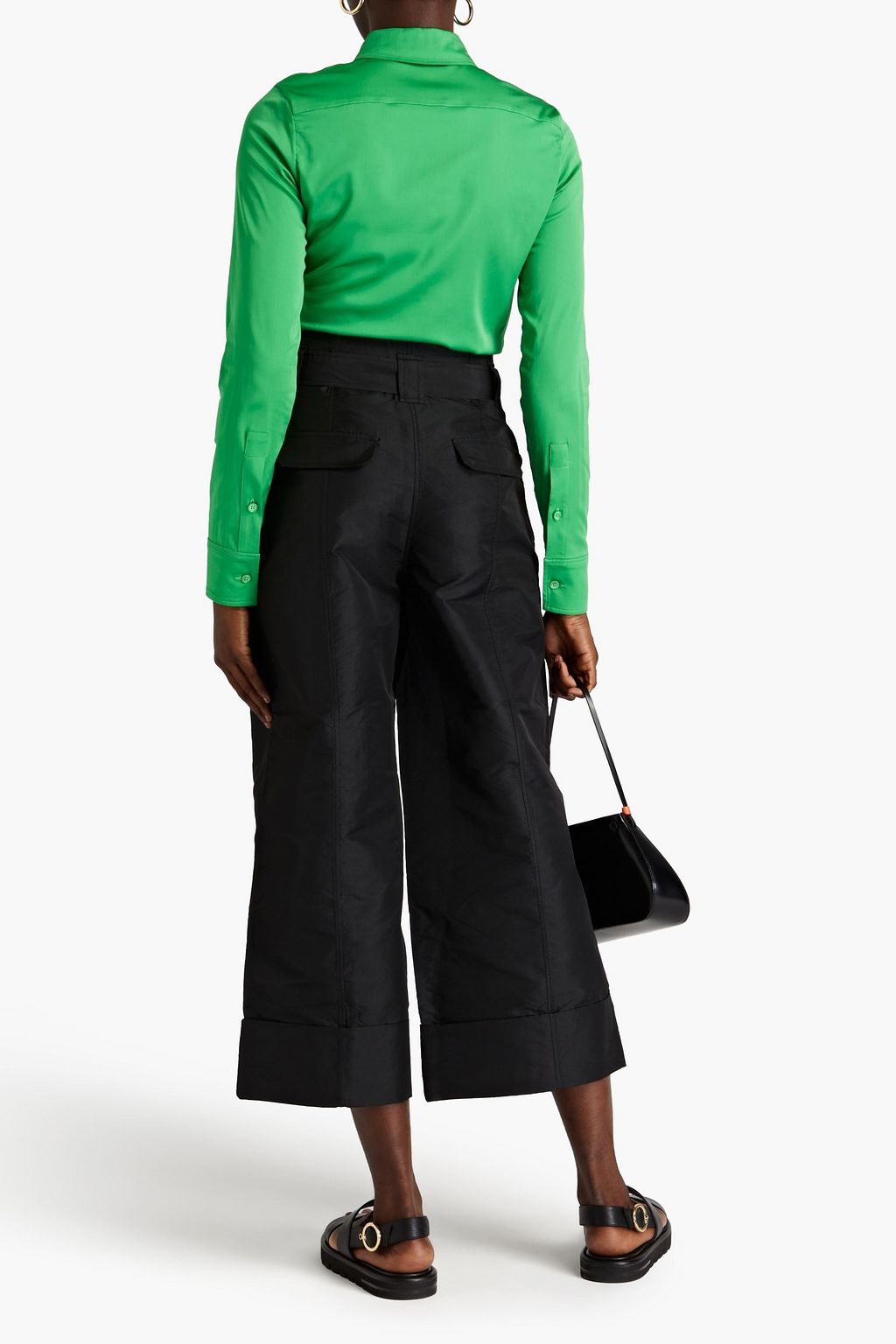 STELLA MCCARTNEY Daria satin-crepe shirt