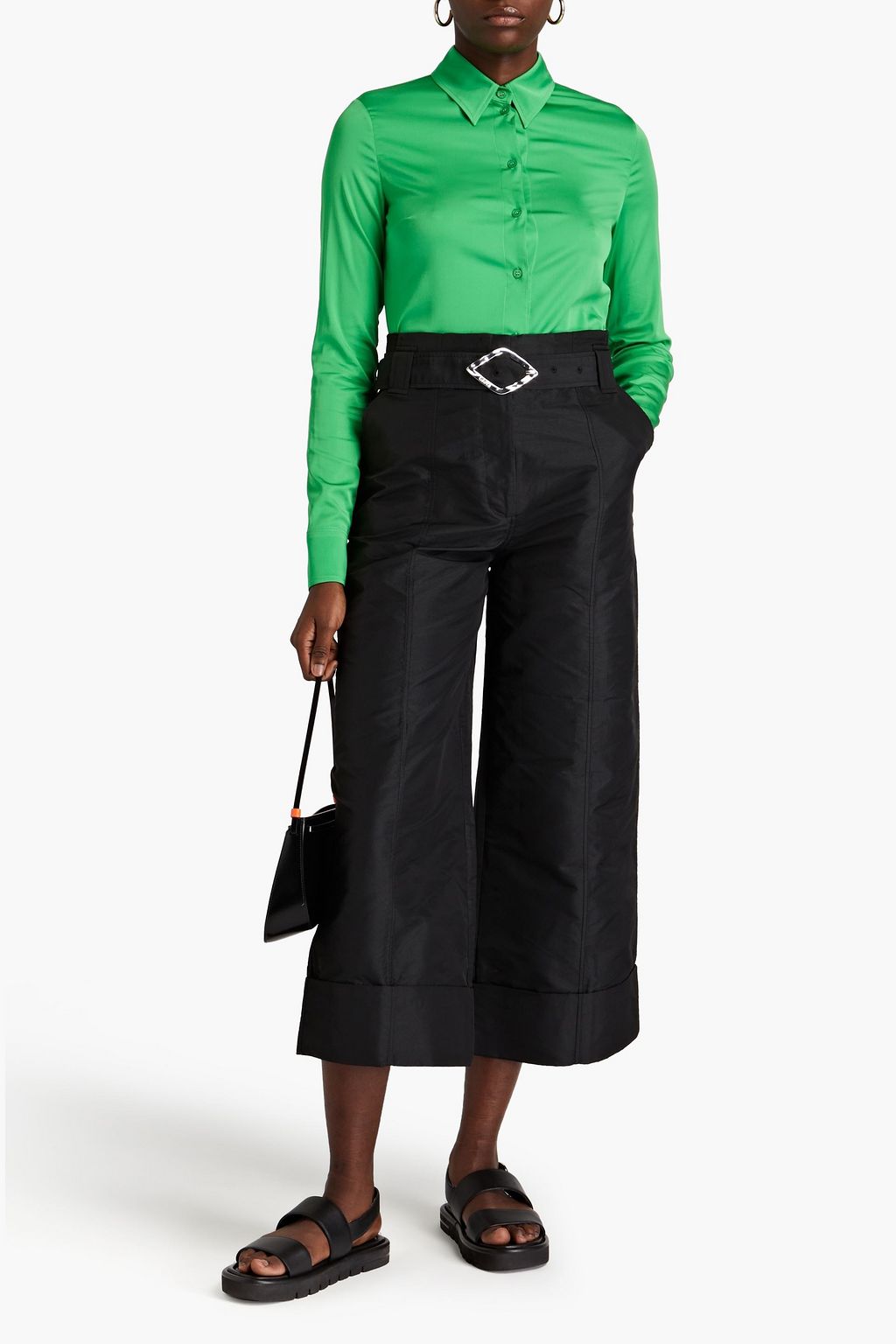 STELLA MCCARTNEY Daria satin-crepe shirt