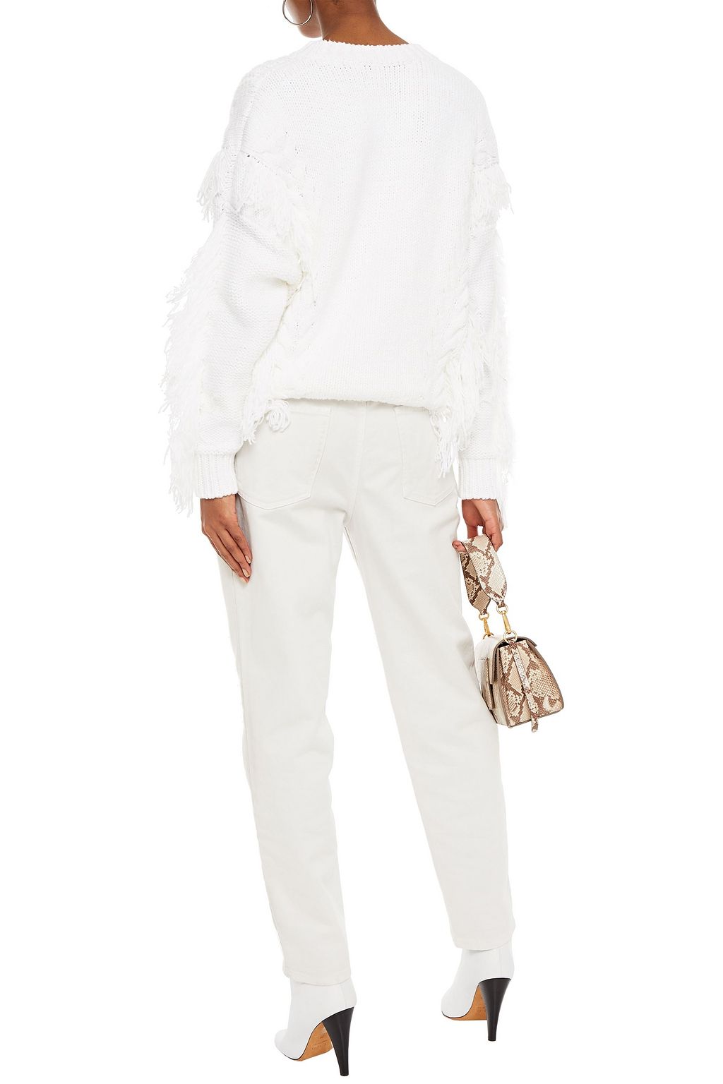 IRO Elva pleated high-rise tapered jeans