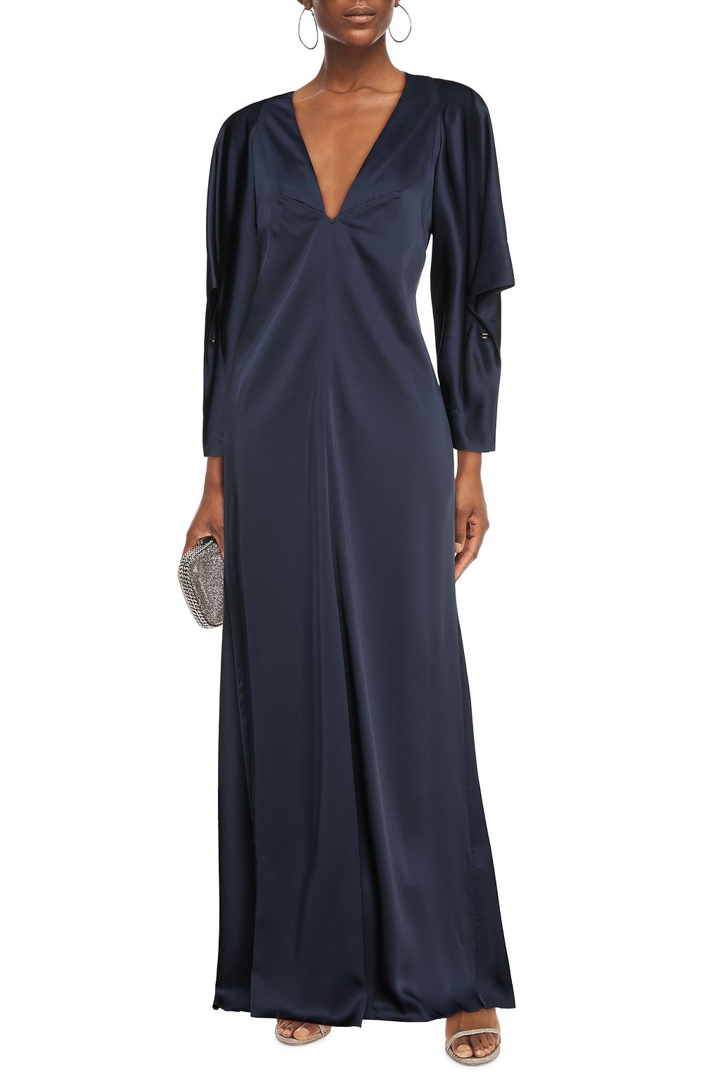 VICTORIA BECKHAM Draped satin gown