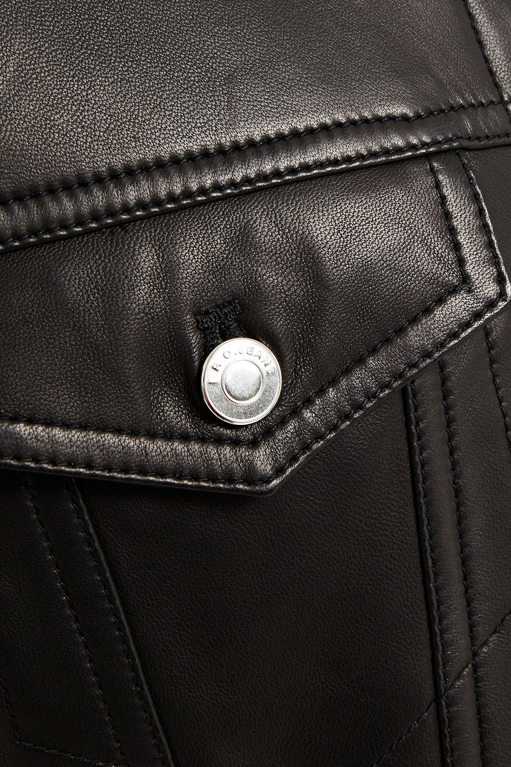 IRO Aressa gathered leather jacket