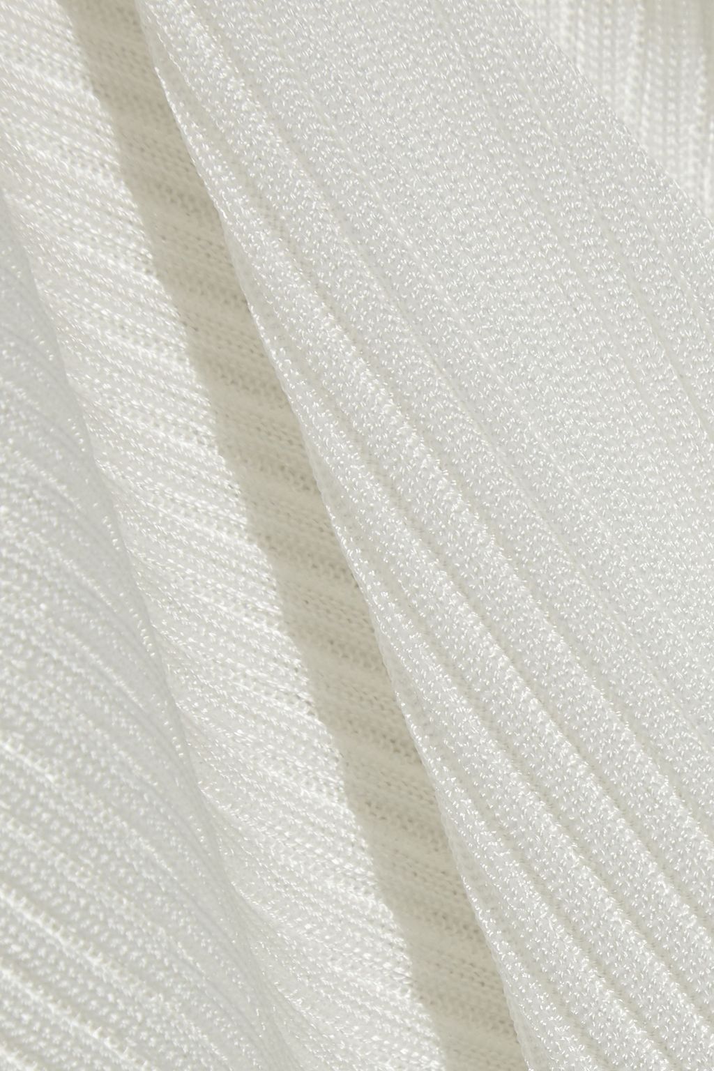 CHLOÉ Ruffle-trimmed ribbed jersey tank