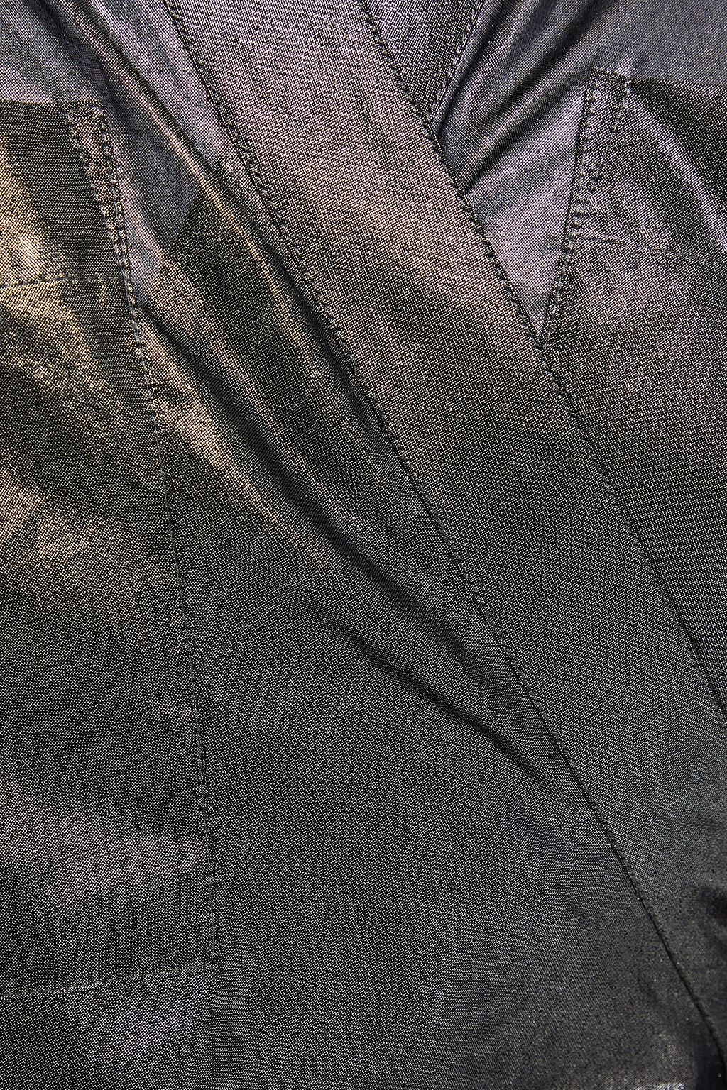 IRO Anatye cotton-lamé wrap blouse