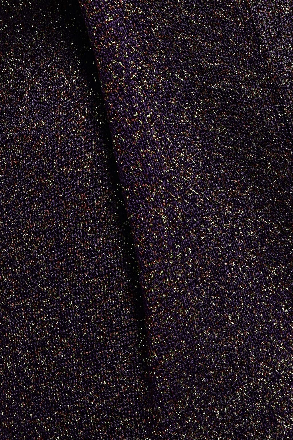 MISSONI Metallic knitted wide-leg pants