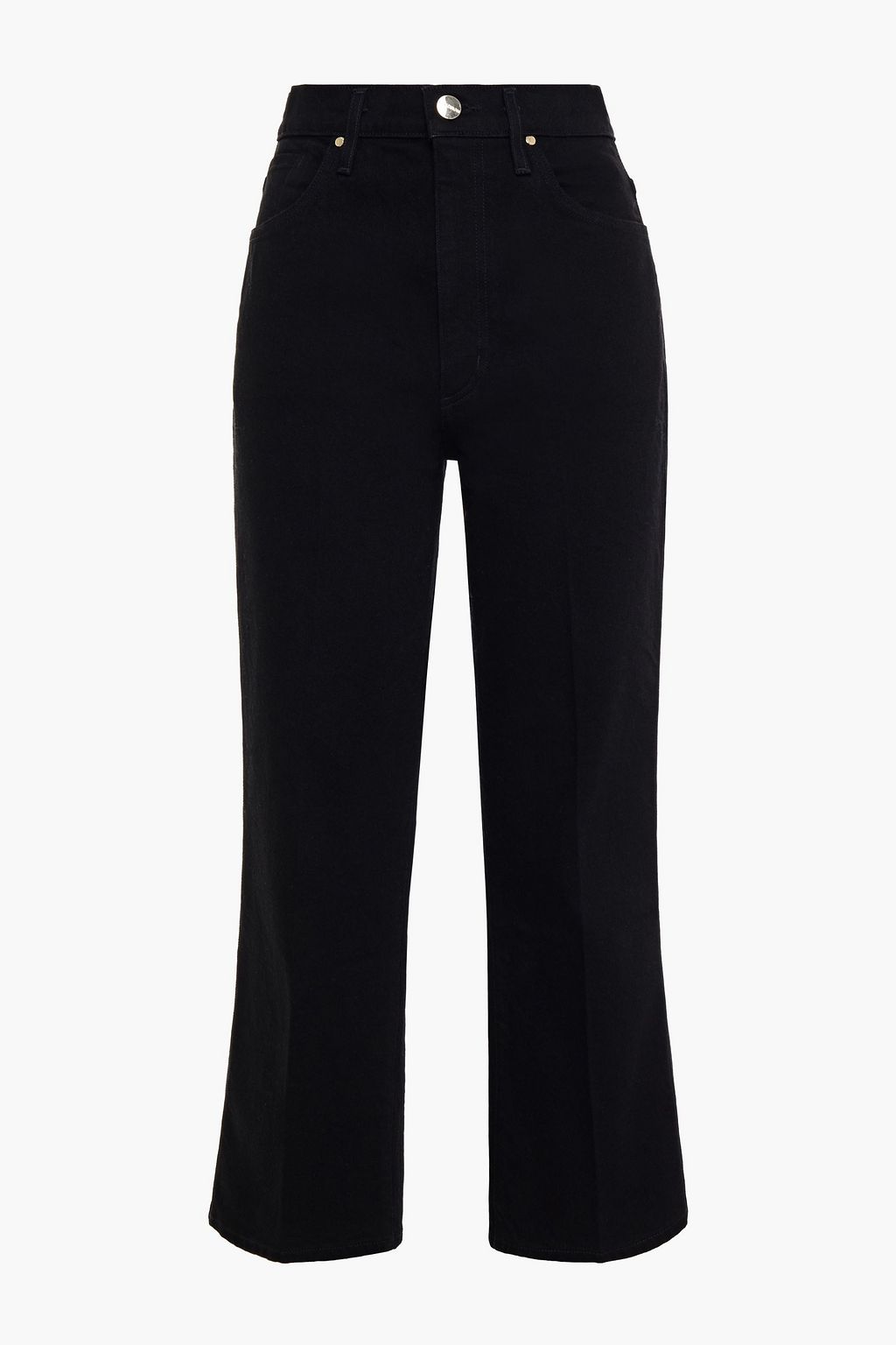 Cropped A high-rise straight-leg jeans 