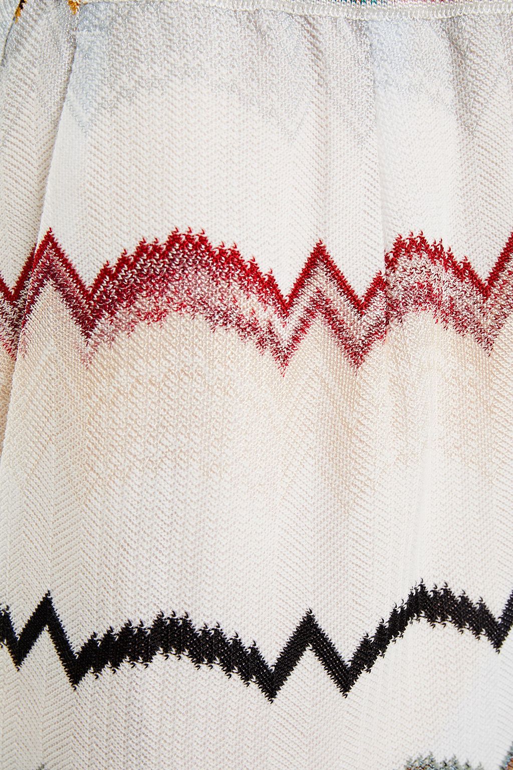 MISSONI Striped crochet-knit cotton-blend tapered pants