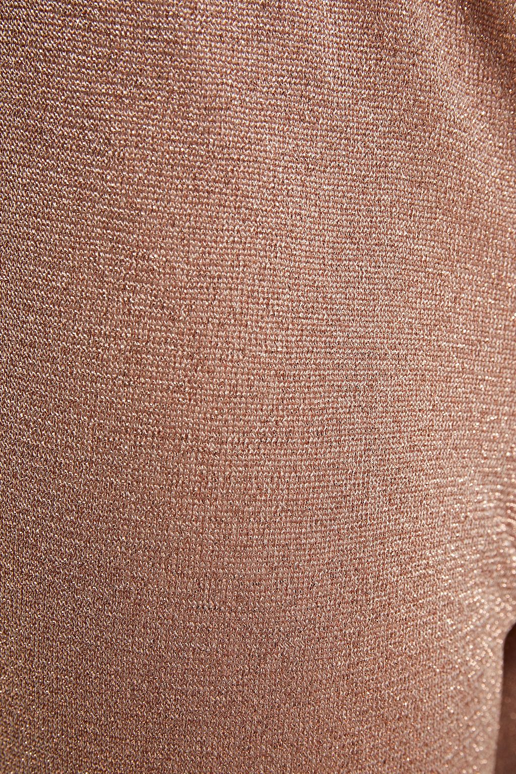 MISSONI Metallic crochet-knit wide-leg pants