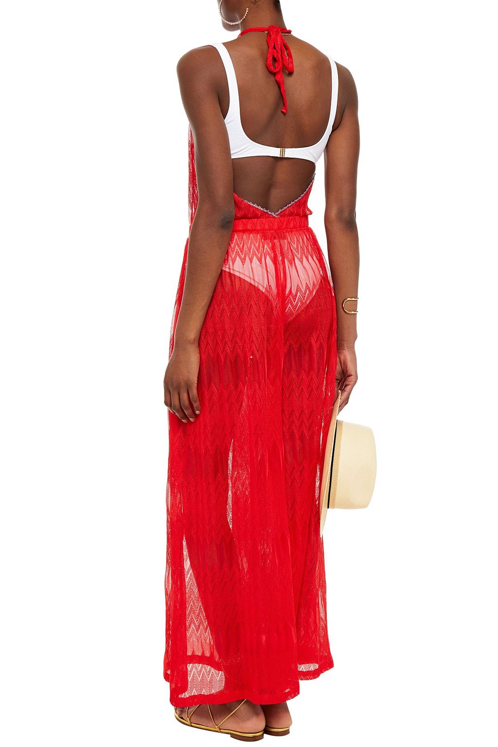 MISSONI MARE Mare crochet-knit halterneck jumpsuit