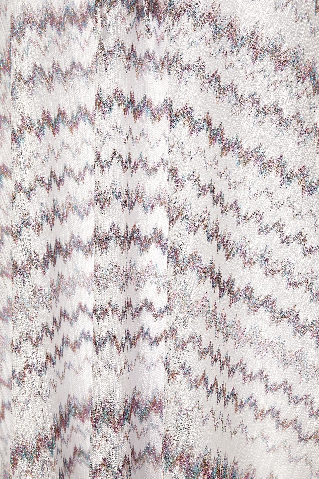 MISSONI MARE Metallic crochet-knit coverup