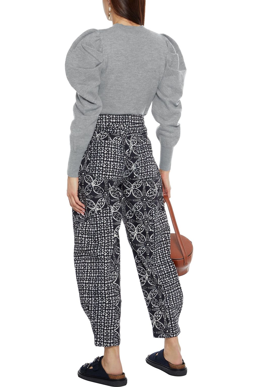 ULLA JOHNSON Marin gathered merino wool sweater