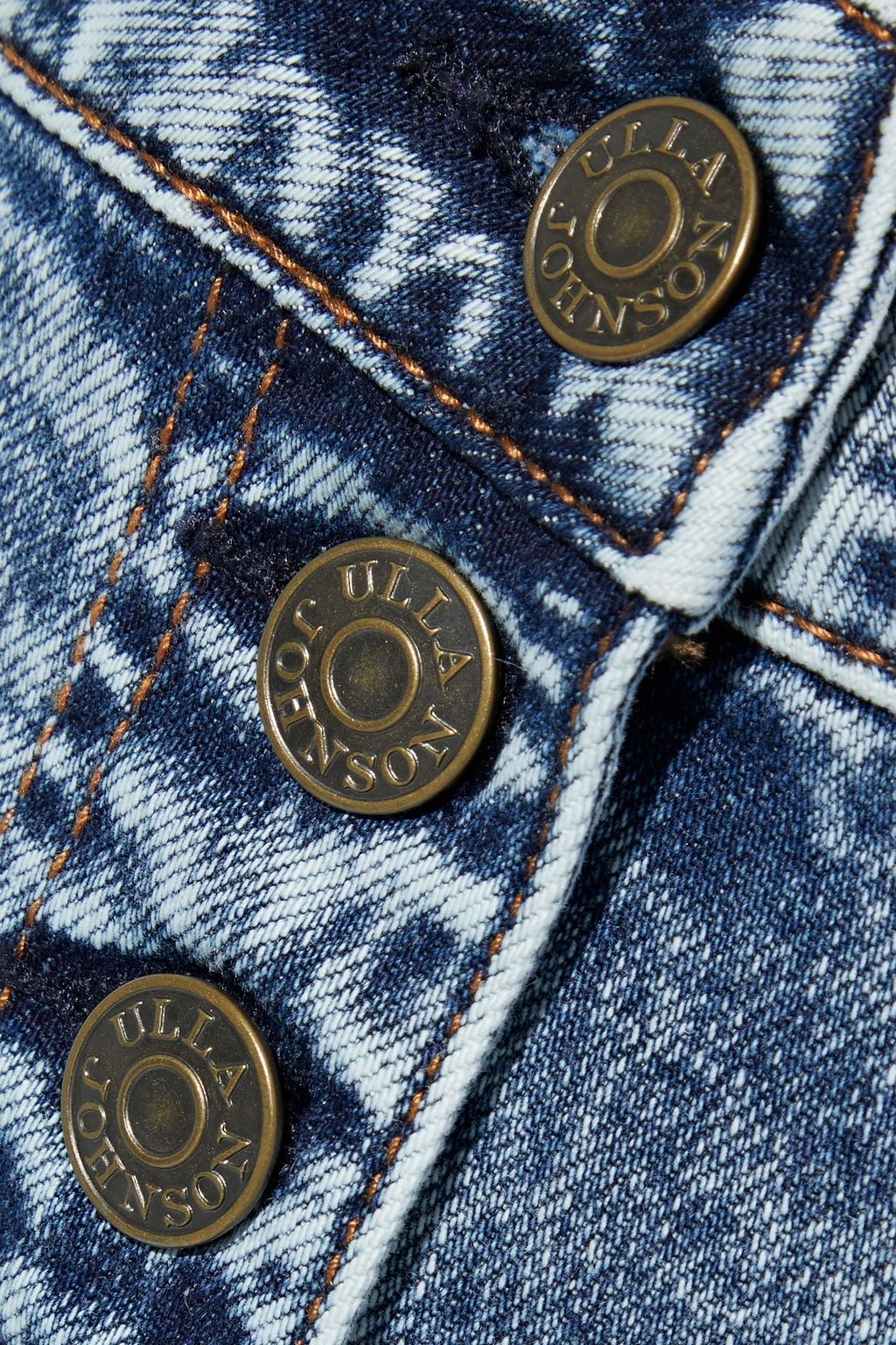 ULLA JOHNSON Brodie acid-wash high-rise tapered jeans