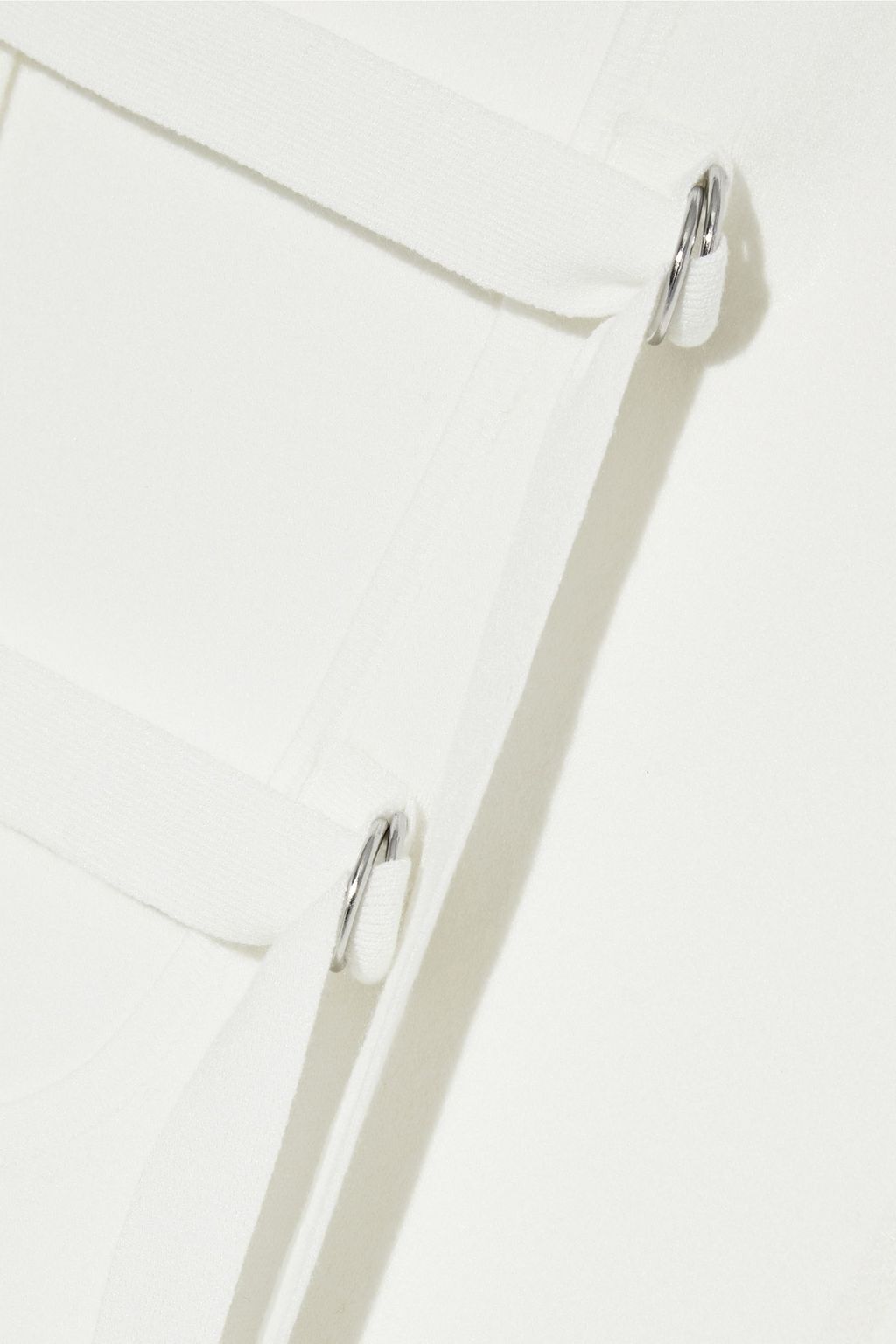 PROENZA SCHOULER Tie-detailed knitted mini dress