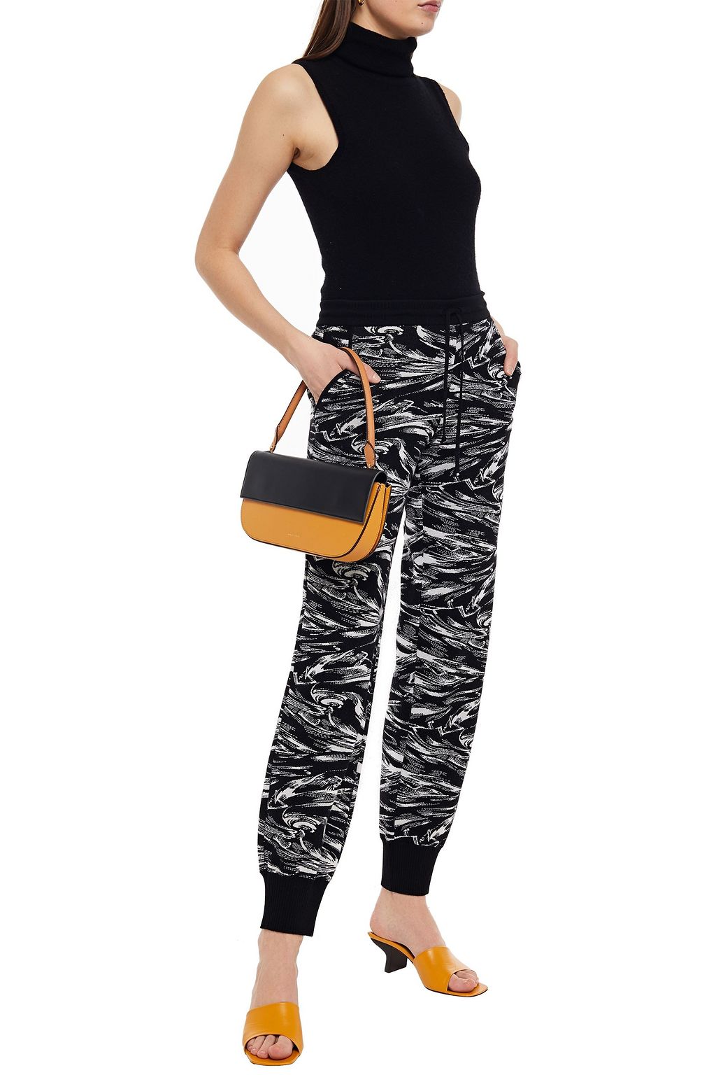 MISSONI Intarsia wool, cashmere and silk-blend tapered pants