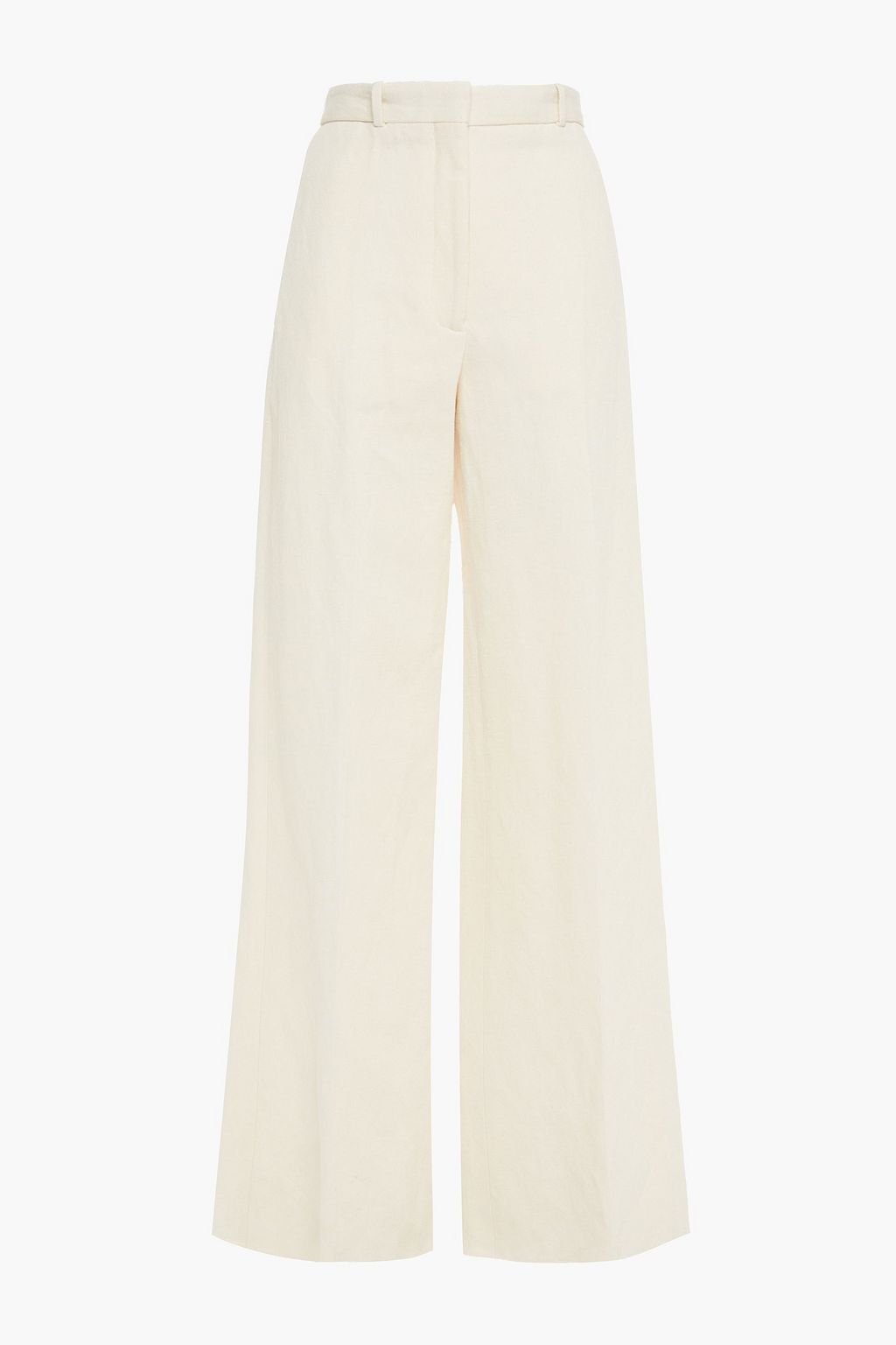linen-blend wide-leg pants 