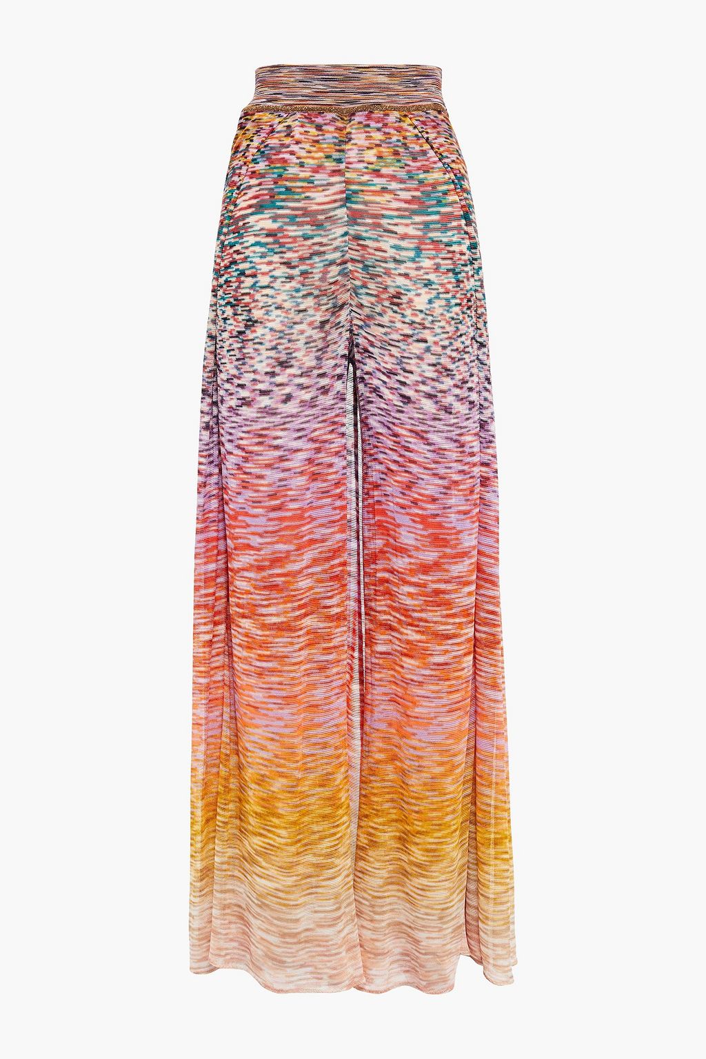 Multicolor Metallic-trimmed marled 