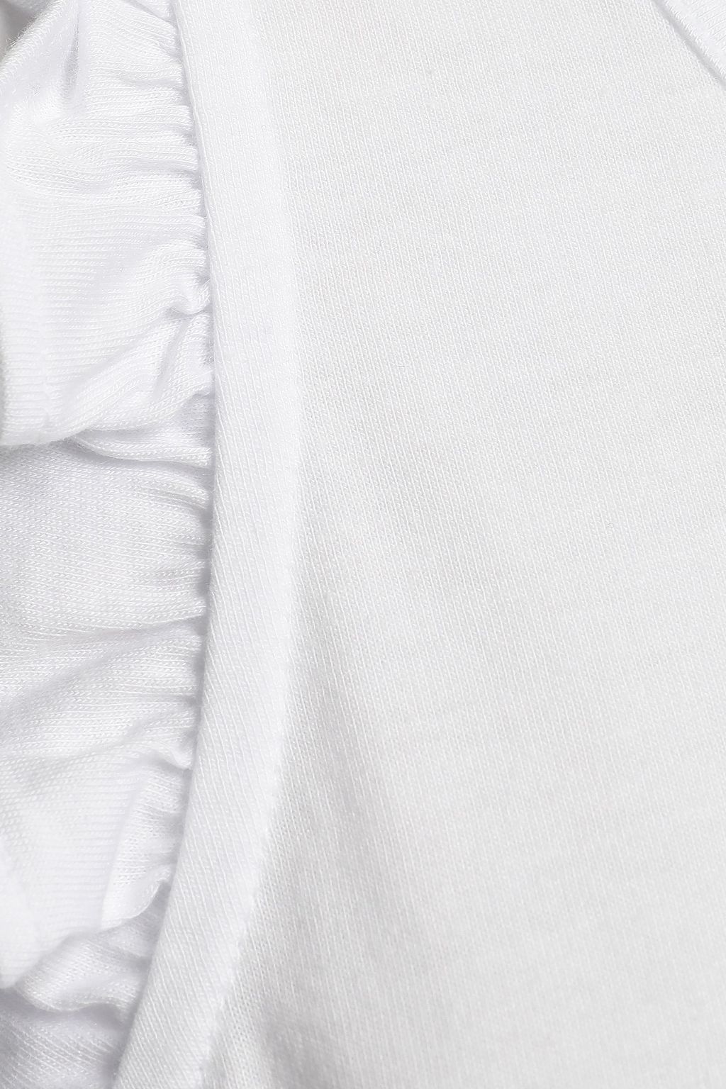 NATURAL SKIN Lalia ruffle-trimmed cotton and modal-blend pajama top