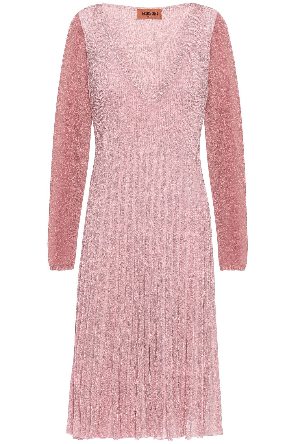pink knit dress