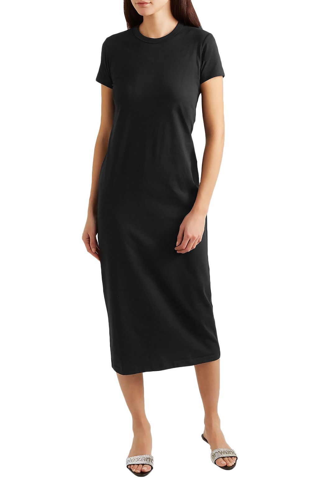 PACO RABANNE Printed cotton-jersey midi dress | Sale up to 70% off ...