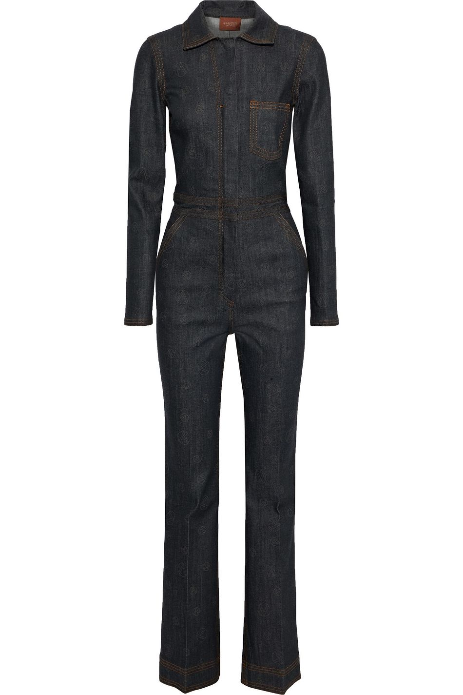 dark denim jumpsuit