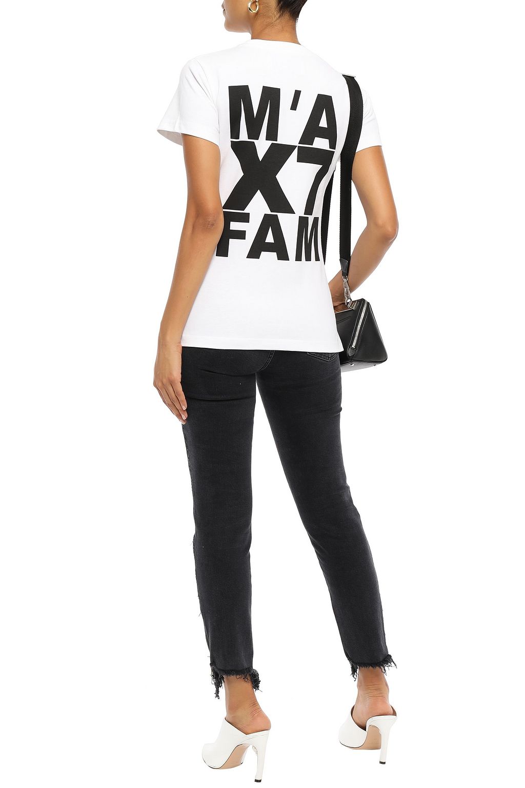 MARQUES' ALMEIDA X 7 FOR ALL MANKIND Printed cotton-jersey T-shirt