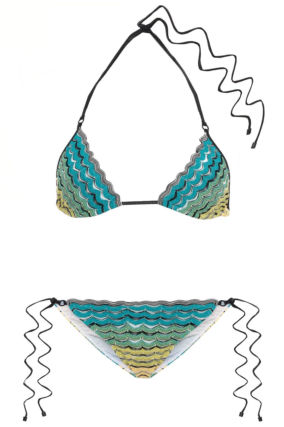 turquoise triangle bikini