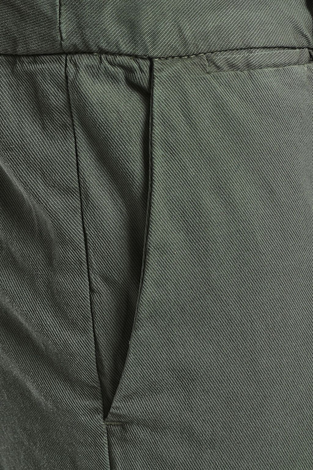 NILI LOTAN East Hampton cropped cotton-blend twill slim-leg pants