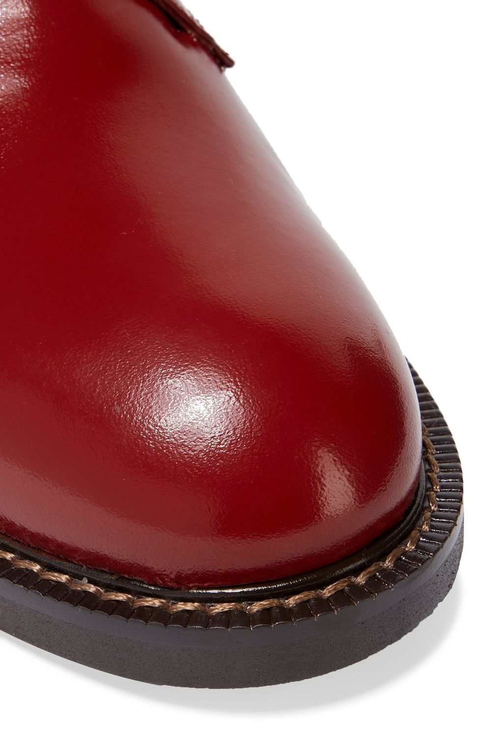 MARNI Glossed-leather brogues
